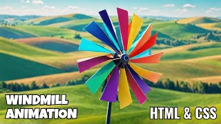Windmill Animation Using HTML & CSS In Tamil | CSS Animation In Tamil | #cssanimation #html #css