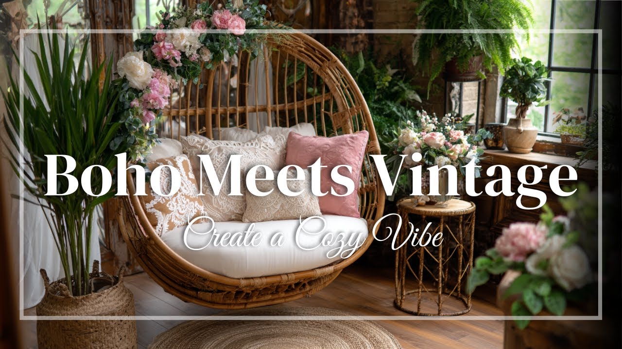 Boho Meets Vintage: Eclectic Decor Ideas for a Cozy Home - YouTube