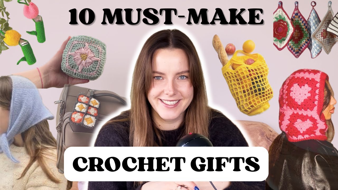The ONLY 10 Crochet Gifts You Need to Make FAST + TUTORIALS - YouTube