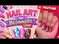 Preetkaur Beginner Nail Art at Home 😍💅 | आसान नेल आर्ट घर पर #youtubelive #livestream #virallive