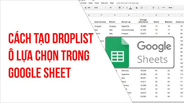 Cách tạo drop list trong google sheet - Tạo ô lựa chọn giá trị trong Google Sheet - Excel