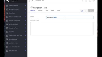 Edit module in the Boozang tool