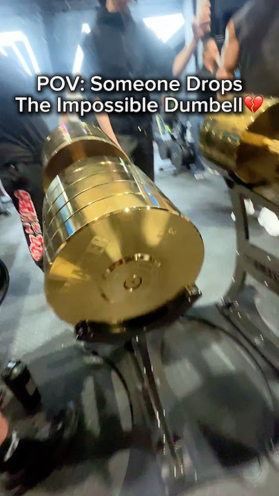 Do Not Drop Larry Wheels Impossible Dumbells🤣 #reaction