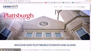 SUNY Plattsburgh CDC: CareerShift Job & Internship Search