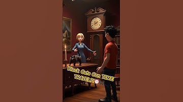 🕰️ Black Cats Can TIME TRAVEL During Solar Eclipses 😳🐈‍⬛ #pawsolo #animation #pawsn