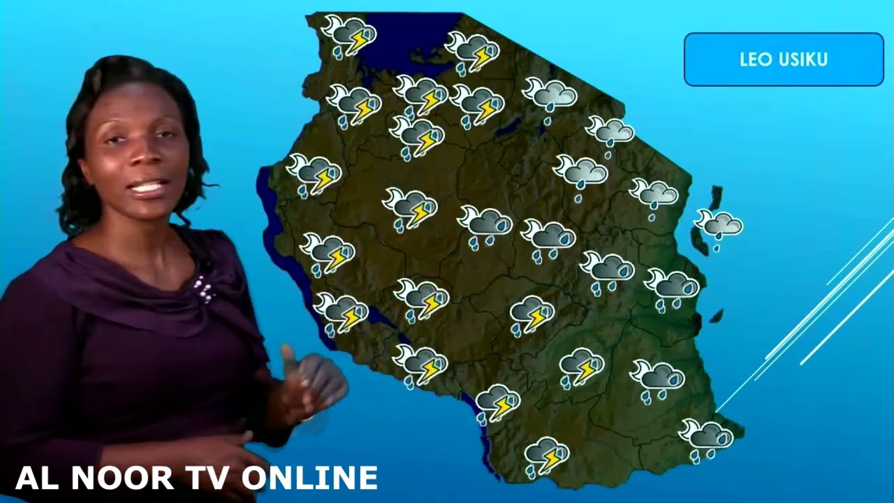 UTABIRI WA HALI YA HEWA LEO 12 - 1 - 2023 KWA SAA 24 ZIJAZO KUANZIA SAA 3 USIKU