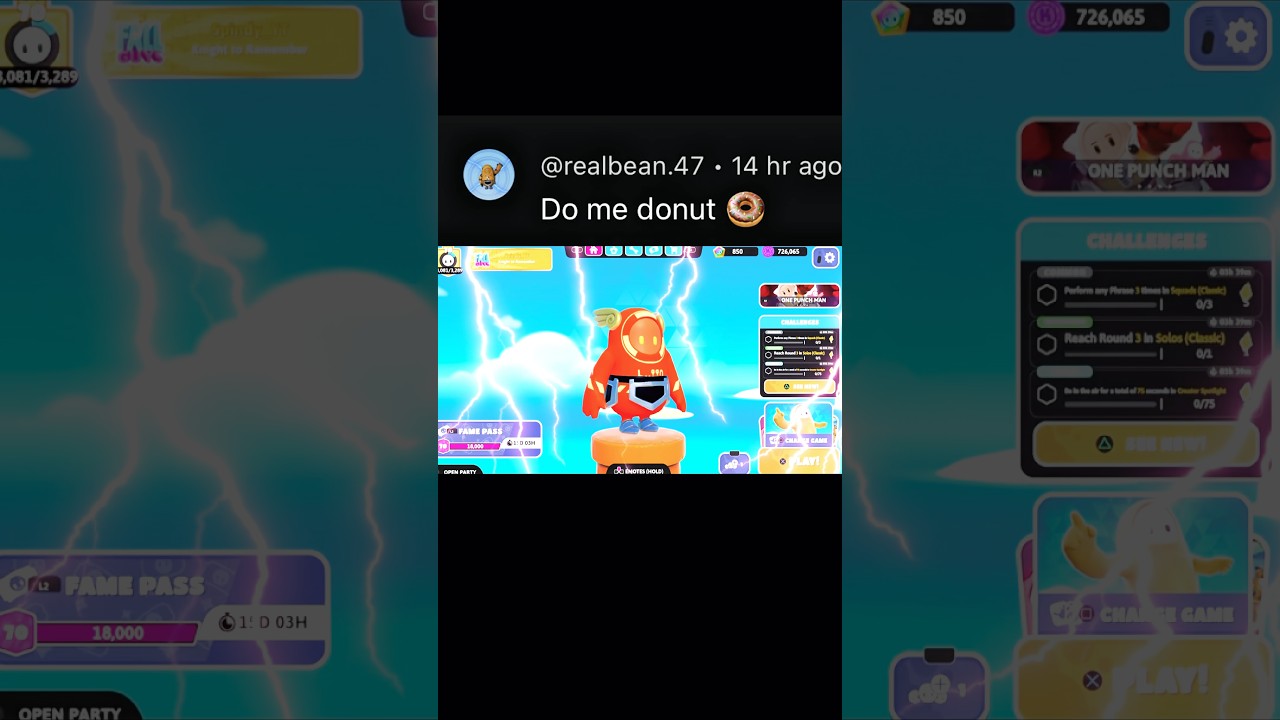 Turning @realbean.47  Into a CRAZY Fall Guys Skin 🔥👀