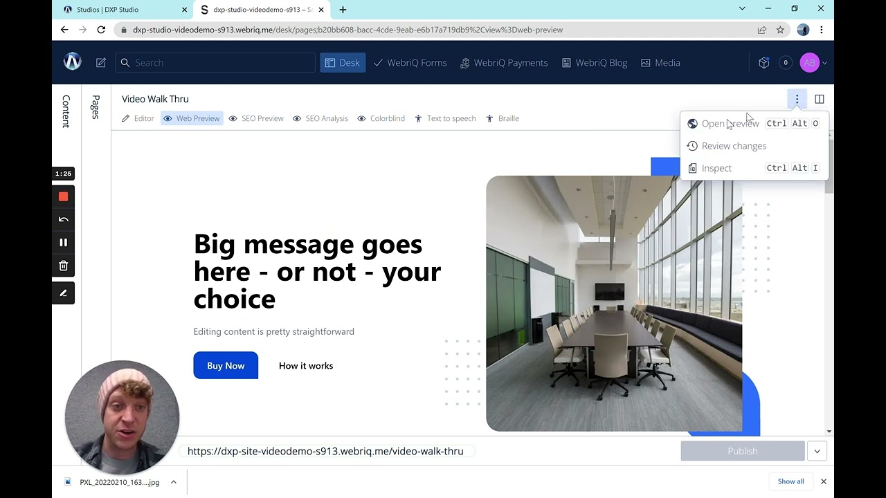 The Editorial Workflow On WebriQ Studio
