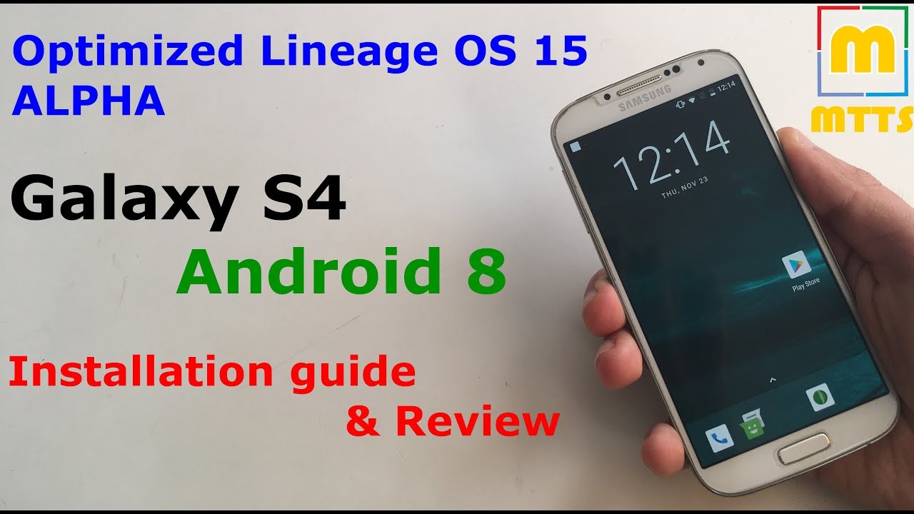 Galaxy S4 Optimized LOS 15 ALPHA -Android 8 - Review + Installation Guide - YouTube