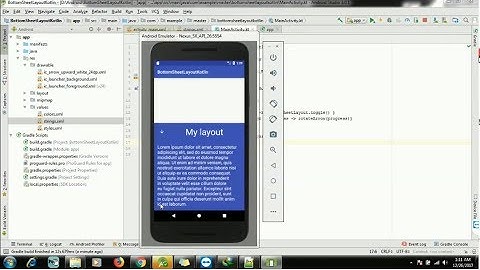 How To Create Bottomsheet layout in kotlin on Android Studio 3.0