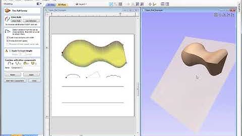 Two Rail Sweep Guide | 3D Modeling | V9