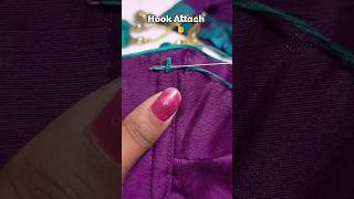 💚 Making Viral Hook eye Tips💞blouse hook attach #hookattach#short #viral #fashion #diy