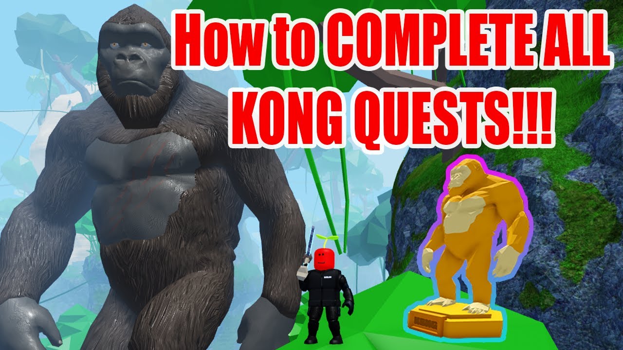 How to Complete ALL Quest in Kong's Jungle in Roblox Islands!!