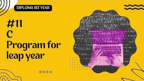 C program for leap year #coding #video