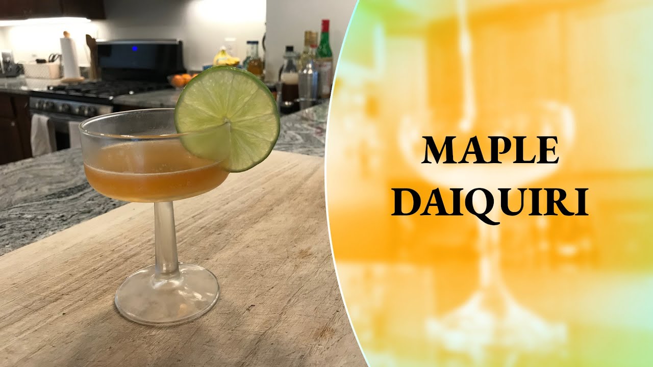 How to Make a Maple Daiquiri Rum Cocktail Cocktails At Home YouTube