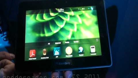 Blackberry Playbook Tablet Hands On Demo At CES 2011