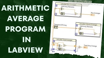 Arithmetic Average Program in LabView - LabView Basics