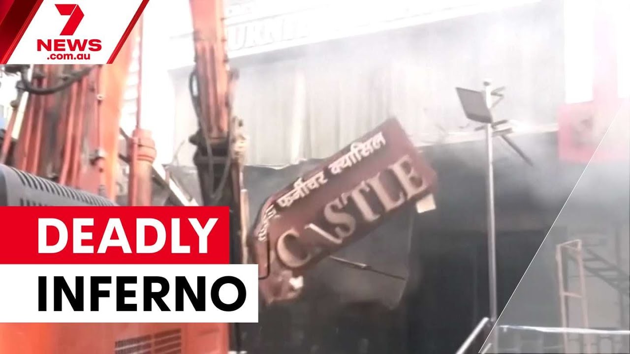 Five killed in India furniture store fire | 7NEWS