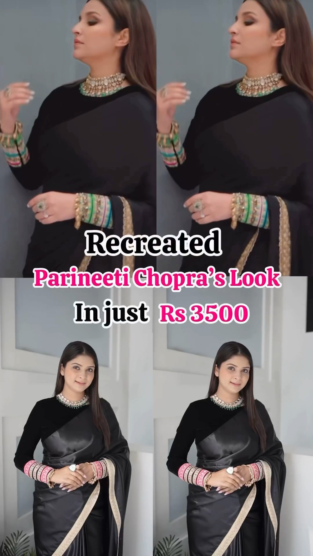 Parineeti Chopra serves a chic look in a striped saree for 