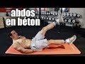 Exercices Abdos en Béton ! (à la maison en 7min)