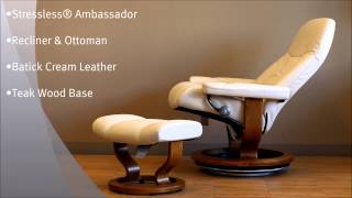 Stressless Batick Cream 09313 Leather by Ekornes - Stressless Batick Cream  09313 Leather Chairs Recliners | Sessel