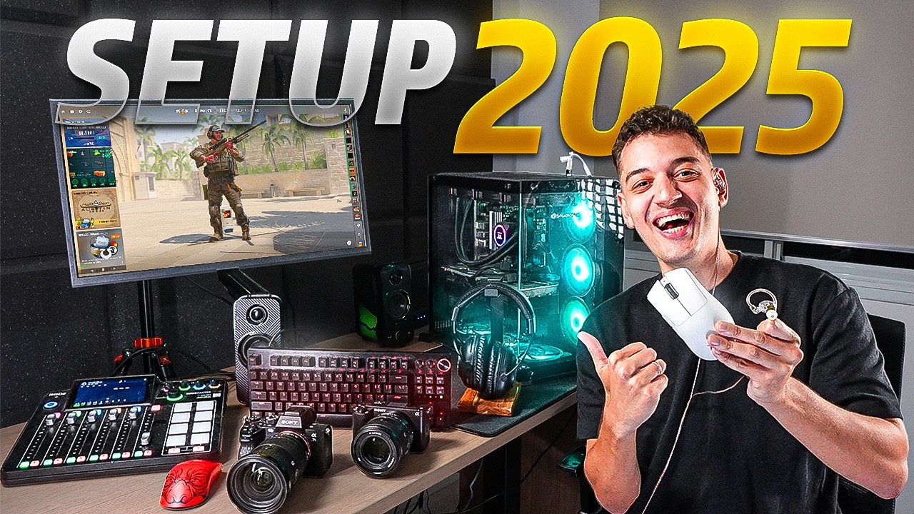 Esse é o meu SETUP em 2025 para jogar e gravar CS 2 - YouTube