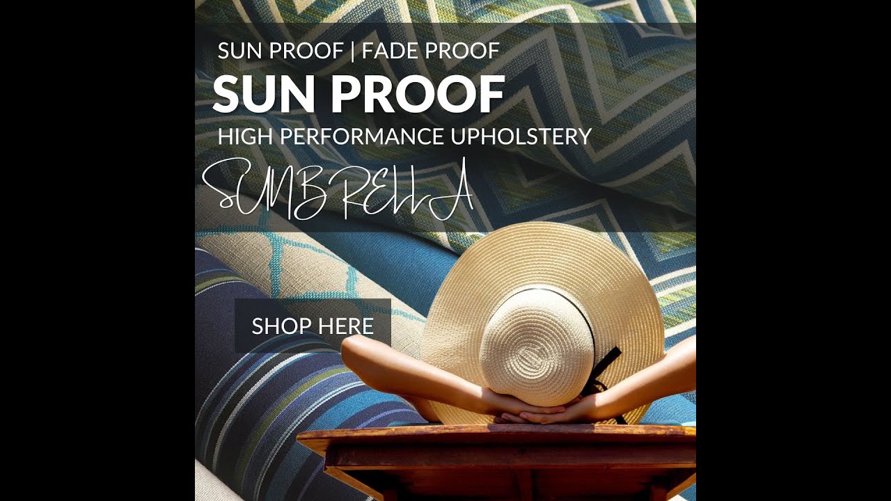 SUN PROOF | Fade Proof Patio Fabric. Sunbrella keeps your outdoor furniture looking brand new!