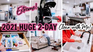 2021 HUGE 2-DAY CLEAN WITH ME | EXTREME CLEANING MOTIVATION | CLEANING ROUTINE | Amy Darley