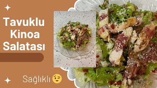 Sağlıklı Akşam Yemeği Tavuklu Kinoa Salatası Tarifi