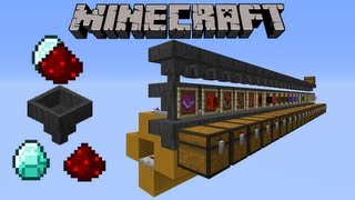 Trier automatiquement des items dans Minecraft - Minecraft tutoriel redstone