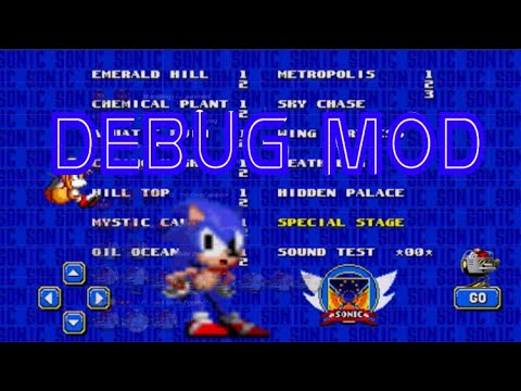 Sonic 2:como usar o debug mod tutorial - YouTube