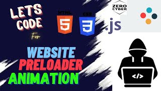 Create website pre-loader animation using Html CSS and javascript