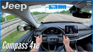 2023 Jeep Compass 4xe [240HP] - POV Autobahn Top Speed Drive