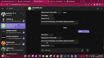 CREATE TELEGRAM CHATBOT BY USING DATABASE AND API