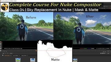 Complete Course For Nuke Compositor | Class – 04 | Sky Replacement in Nuke | Mask & Matte in Nuke