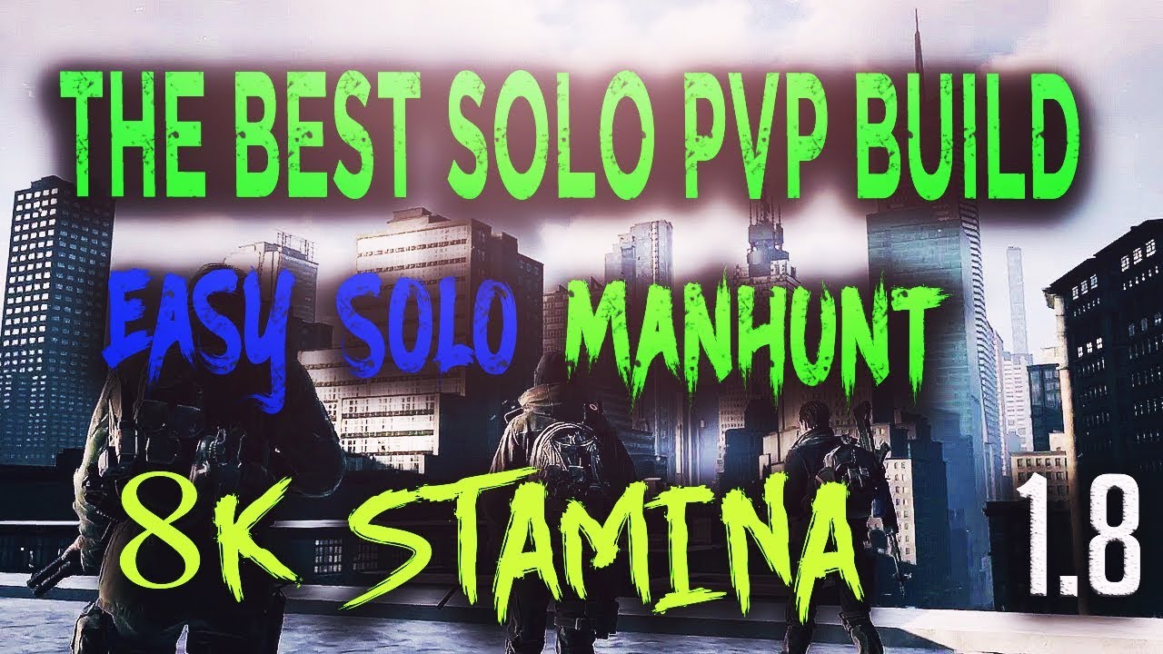 THE BEST SOLO MANHUNT BUILD FOR 1.8! (The Division)