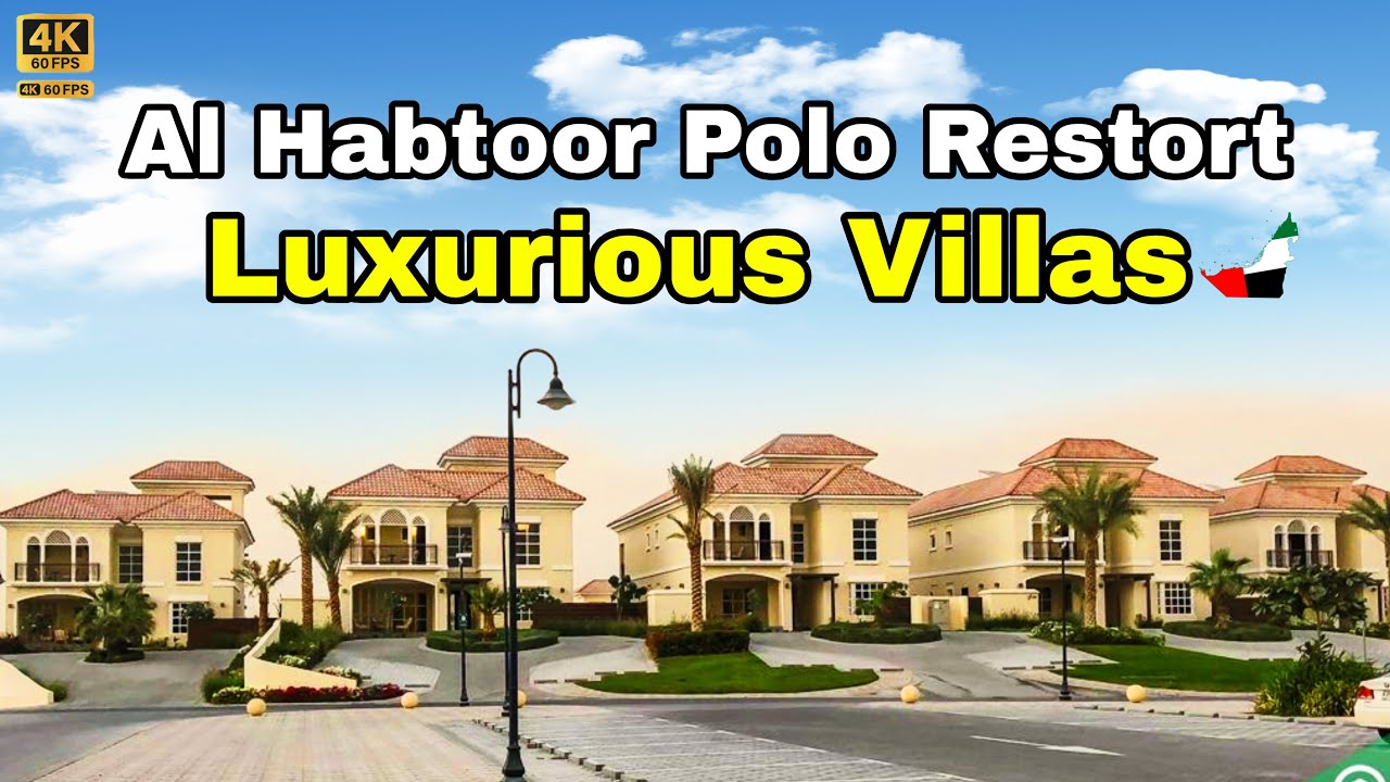 Dubai Al Habtoor Polo Resort | 4K Walking Tour of Luxury Villas & Hotel