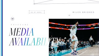 Hornets vs Cavaliers: Miles Bridges Postgame Media Availability | 3/7/2025
