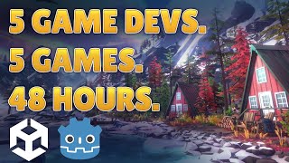 5 Game Devs Make 5 Games using 1 Art Pack in Unity & Godot Game Engine! | Game Dev Collab