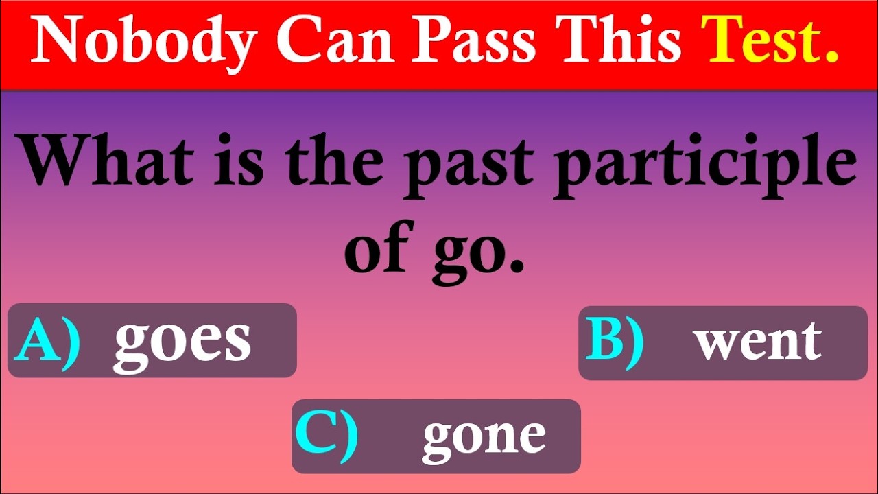 Mixed English Grammar Test: Even Teachers failed this