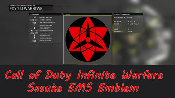 Call of Duty Infinite Warfare Sasuke Eternal Mangekyou Sharingan Emblem