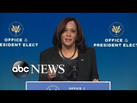 ‘No place in our democracy’: Kamala Harris on Capitol violence.