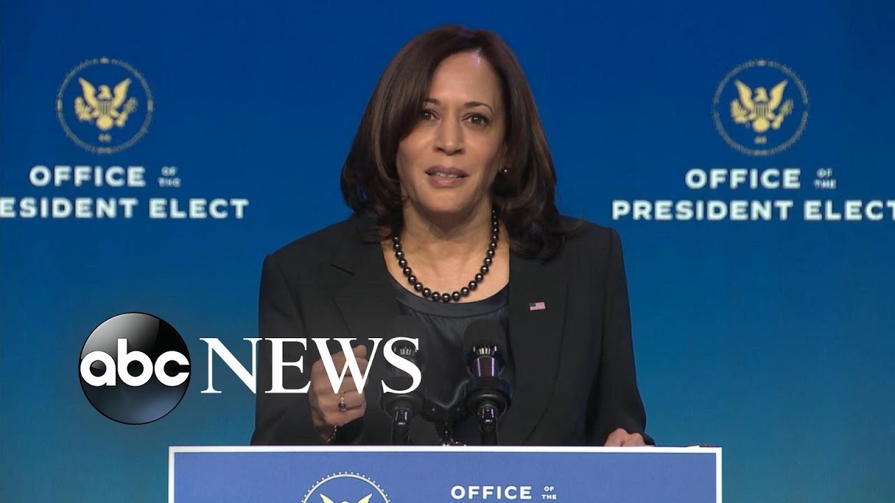 ‘No place in our democracy’: Kamala Harris on Capitol violence
