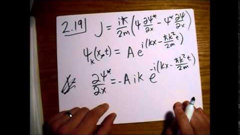 Griffiths Quantum Mechanics Problem 2.19: Probability Current of Free Particle