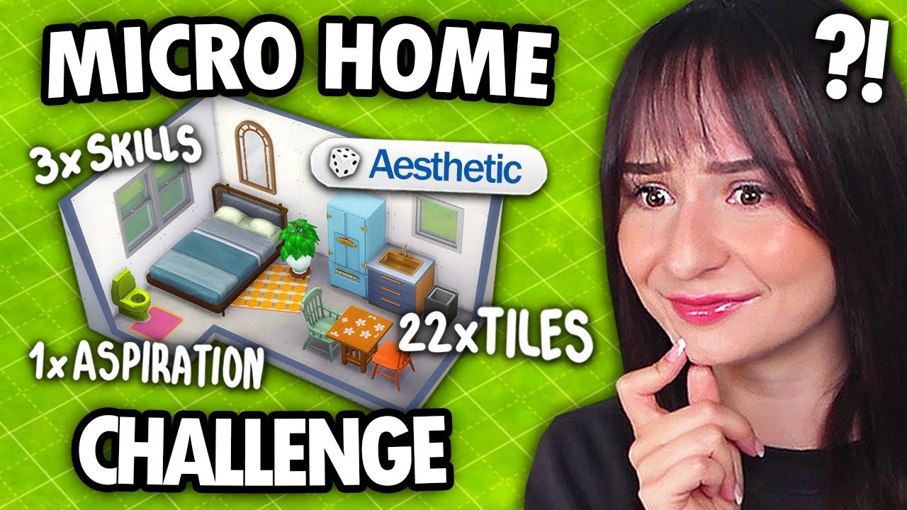 Building a RANDOMISED MICRO HOME challenge in The Sims 4! - YouTube