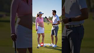 Pregnant Golfer Steals the Spotlight with Interview Performance ep.14 #golf #pregnant #shorts