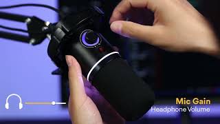 maono PD200X XLR\USB Dynamic Microphone for Gaming Recor