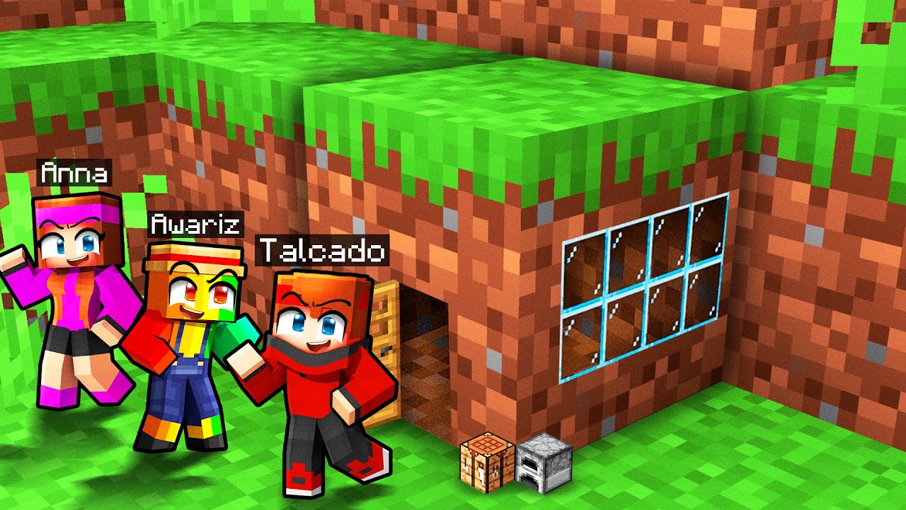 Je survis 100 JOURS dans un BLOC sur Minecraft !