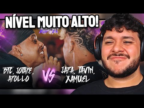 MANTO REAGE: JOTAPÊ, BTC e APOLLO x XAMUEL, TAVIN e JAPA | BATALHA DO S - 2 ANOS