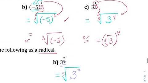 Math 10C Real Numbers Lesson 9 Exponent Laws   Rational Exponents 2